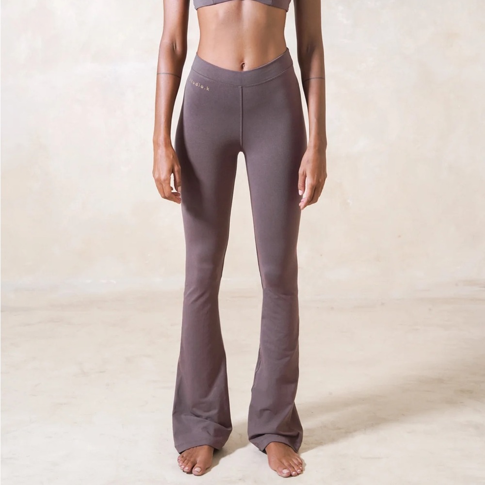 Studio K Yoga Wear Lola Bamboo Flares in Brown